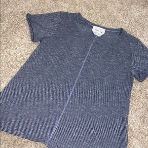 Striped short sleeve top